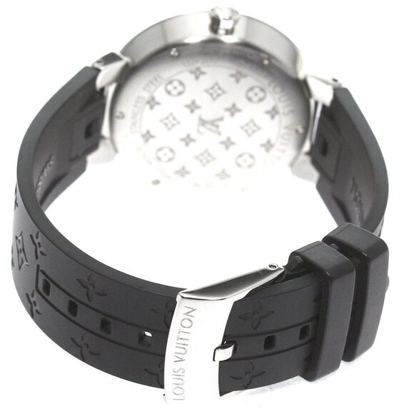 LOUIS VUITTON Tambour monogram QA147 fuchsia & orange Quartz Ladies Watch - Picture 7 of 12